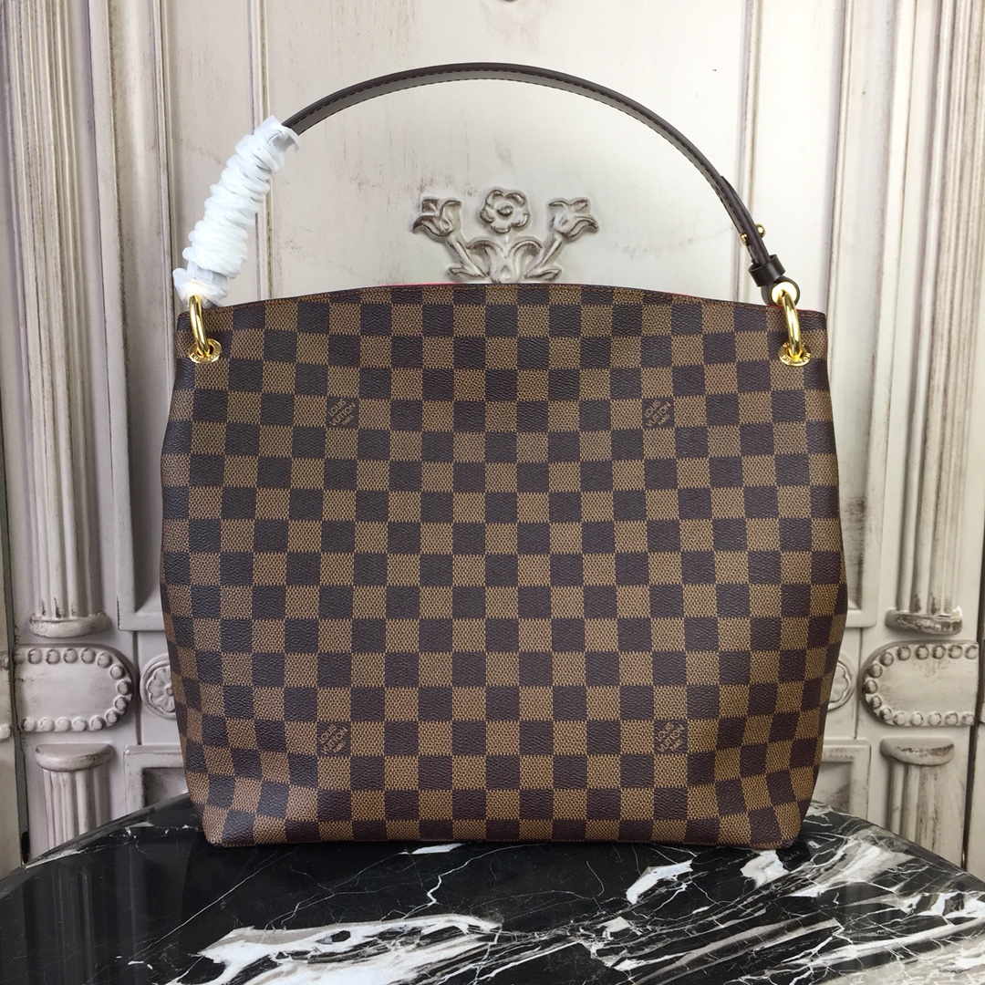 Louis Vuitton GRACEFUL PM Handbag Damier Ebene N44044